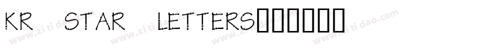 KR Star Letters字体转换
